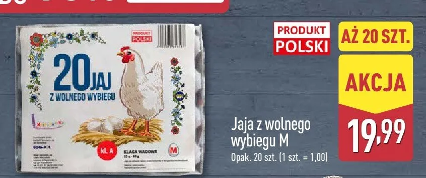 Jaja promocja w Aldi