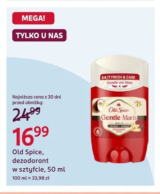 Dezodorant w sztyfcie Old Spice promocja w Rossmann