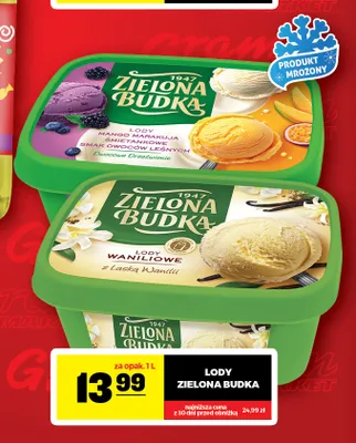 Lody Waniliowe z laską wanilii Zielona Budka promocja w Gram Market