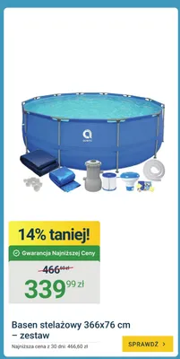 Basen stelażowy Avenli promocja w ERLI