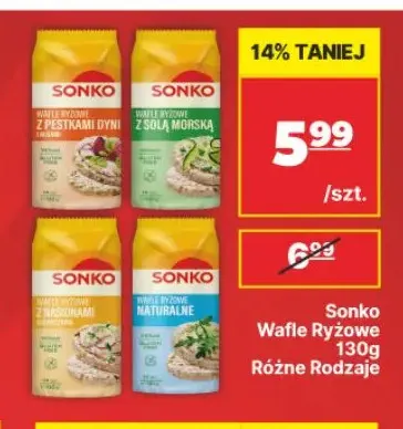 Wafle ryżowe naturalne Sonko promocja w API Market