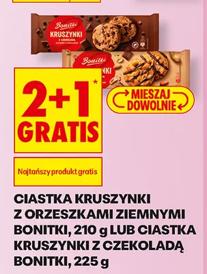 Ciastka Kruszynki z orzeszkami ziemnymi Bonitki promocja w Biedronka
