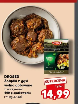 Żołądki z gęsi wolno gotowane z warzywami Drosed promocja w Kaufland