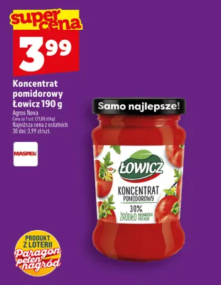 Koncentrat pomidorowy Łowicz promocja w TOPAZ