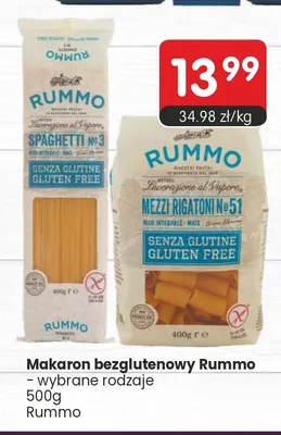 Makaron bezglutenowy Spaghetti No 3 Rummo promocja w Market Point