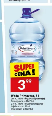 Woda Primavera promocja w Twój Market