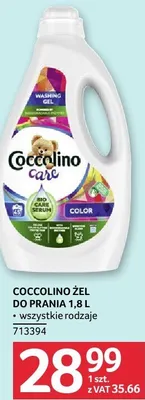 Żel do prania Coccolino Care Color wszystkie rodzaje 713394 promocja w Selgros