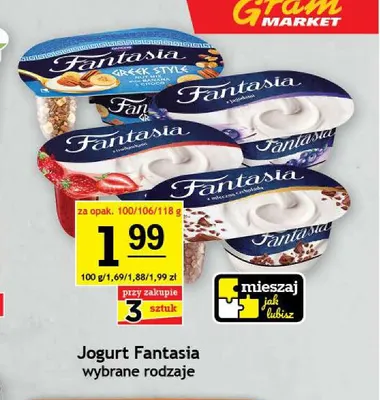 Jogurt Fantasia promocja w Gram Market