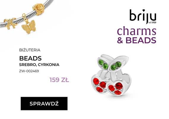 Biżuteria Beads srebro cyrkonia Briju promocja w Briju