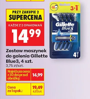 Maszynki do golenia Blue3 promocja w Biedronka