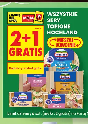 Sery topione Hochland promocja w Biedronka