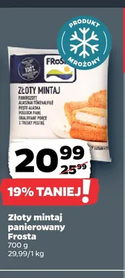 Złoty mintaj panierowany Frosta promocja w Netto