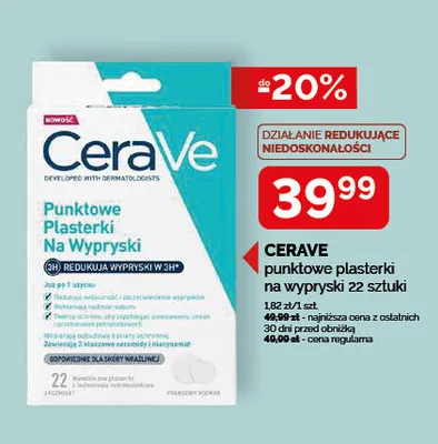 Punktowe plasterki na wypryski CeraVe promocja w Ziko Dermo