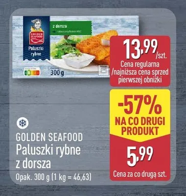 Paluszki rybne z dorsza Golden Seafood promocja w Aldi