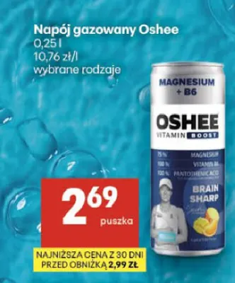 Napój gazowany Oshee promocja w Delikatesy Centrum