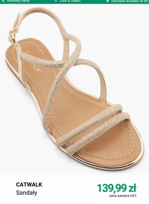 Sandały damskie Catwalk promocja w Deichmann