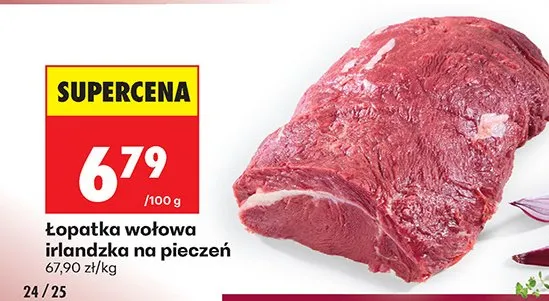 Łopatka wołowa irlandzka na pieczen promocja w Biedronka