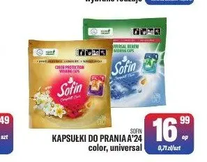 Kapsułki do prania Sofin Universal promocja w Tomi Markt