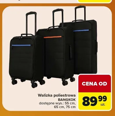Walizka poliestrowa Bangkok promocja w Carrefour