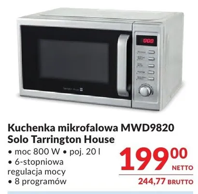 Kuchenka mikrofalowa MWD9820 Solo Tarrington House promocja w Makro