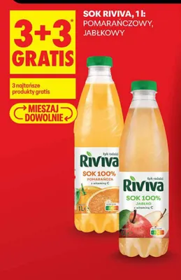 Sok jabłkowy Riviva promocja w Biedronka