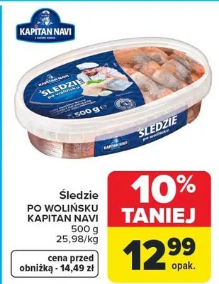Śledzie po wolińsku promocja w Carrefour