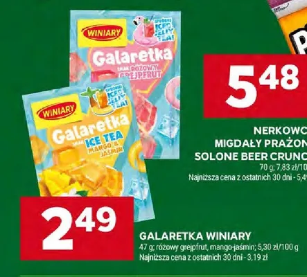 Galaretka Winiary różowy grejpfrut promocja w Stokrotka