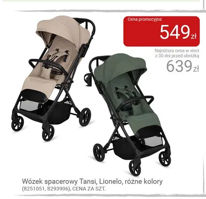 Wózek spacerowy Lionelo Tansi promocja w Smyk