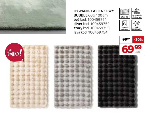 Dywanik łazienkowy Bubble lava promocja w Komfort