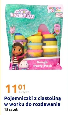 Pojemniczki z ciastoliną w worku do rozdawania Dough Party Pack promocja w Action