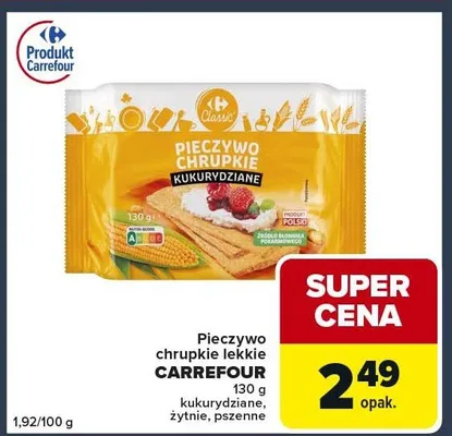Pieczywo chrupkie lekkie kukurydziane, żytnie, pszenne promocja w Globi