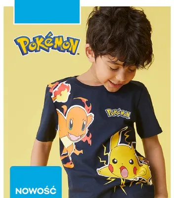 Koszulka chłopięca Pokémon 100% bawełny promocja w Pepco