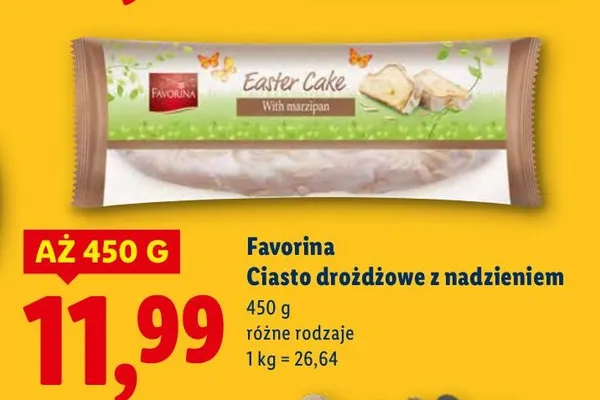 Ciasto drożdżowe z nadzieniem promocja w Lidl