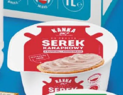 Serek kanapkowy z papryką i pomidorami Kanka promocja w Delikatesy Centrum
