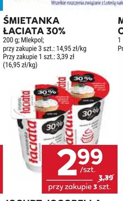 Śmietanka Łaciata 30% promocja w Stokrotka