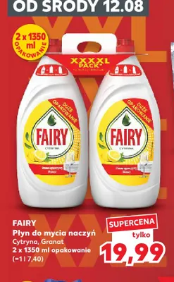 Płyn do mycia naczyń Fairy Cytryna promocja w Kaufland