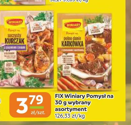 Mieszanka przypraw FIX Winiary Pomysł na promocja w Gama