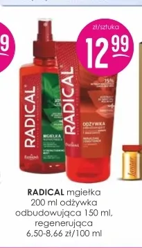 Odżywka do włosów odbudowująca Radical promocja w Drogerie Jasmin
