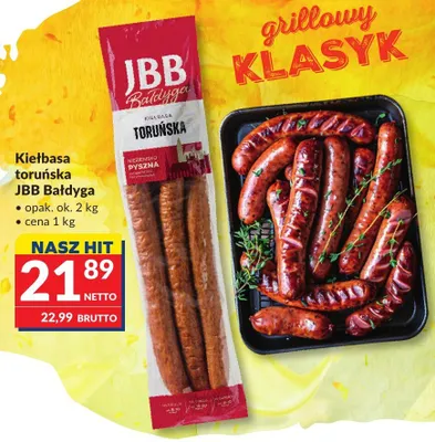 Kiełbasa toruńska JBB Bałdyga promocja w Makro