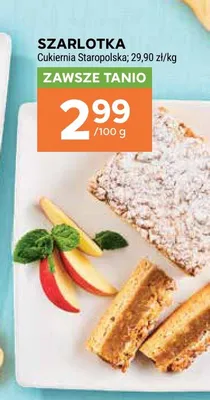 Szarlotka Cukiernia Staropolska promocja w Stokrotka