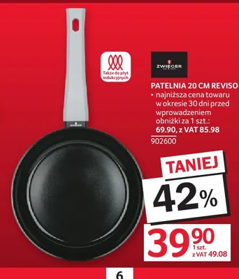 Patelnia 20 cm Reviso Zwieger promocja w Selgros