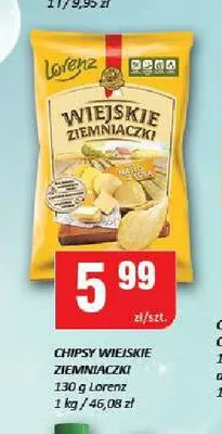 Chipsy Wiejskie Ziemniaczki Masło z solą promocja w Chorten