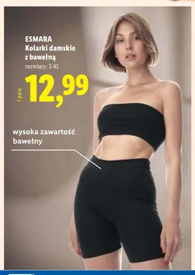Kolarki damskie z bawełną Esmara promocja w Lidl