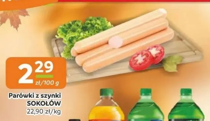 Parówki z szynki Sokołów promocja w Gama