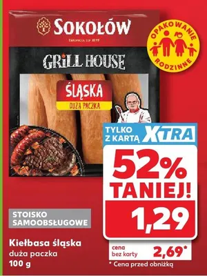 Kiełbasa śląska duża paczka promocja w Kaufland