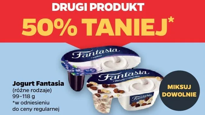 Jogurt (różne rodzaje) Fantasia promocja w Netto