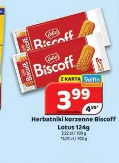 Herbatniki korzenne Lotus Biscoff promocja w Delfin