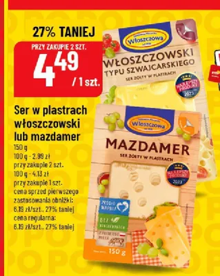 Ser w plastrach mazdamer Włoszczowa promocja w POLOmarket