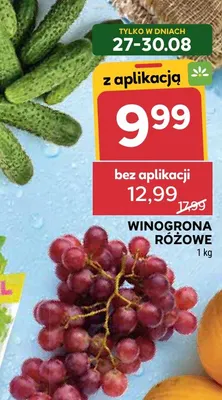 Winogrona różowe promocja w Stokrotka
