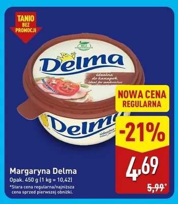 Margaryna Delma promocja w Aldi